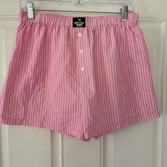 SHEIN Other - SHEIN Pink Striped Pajama Shorts